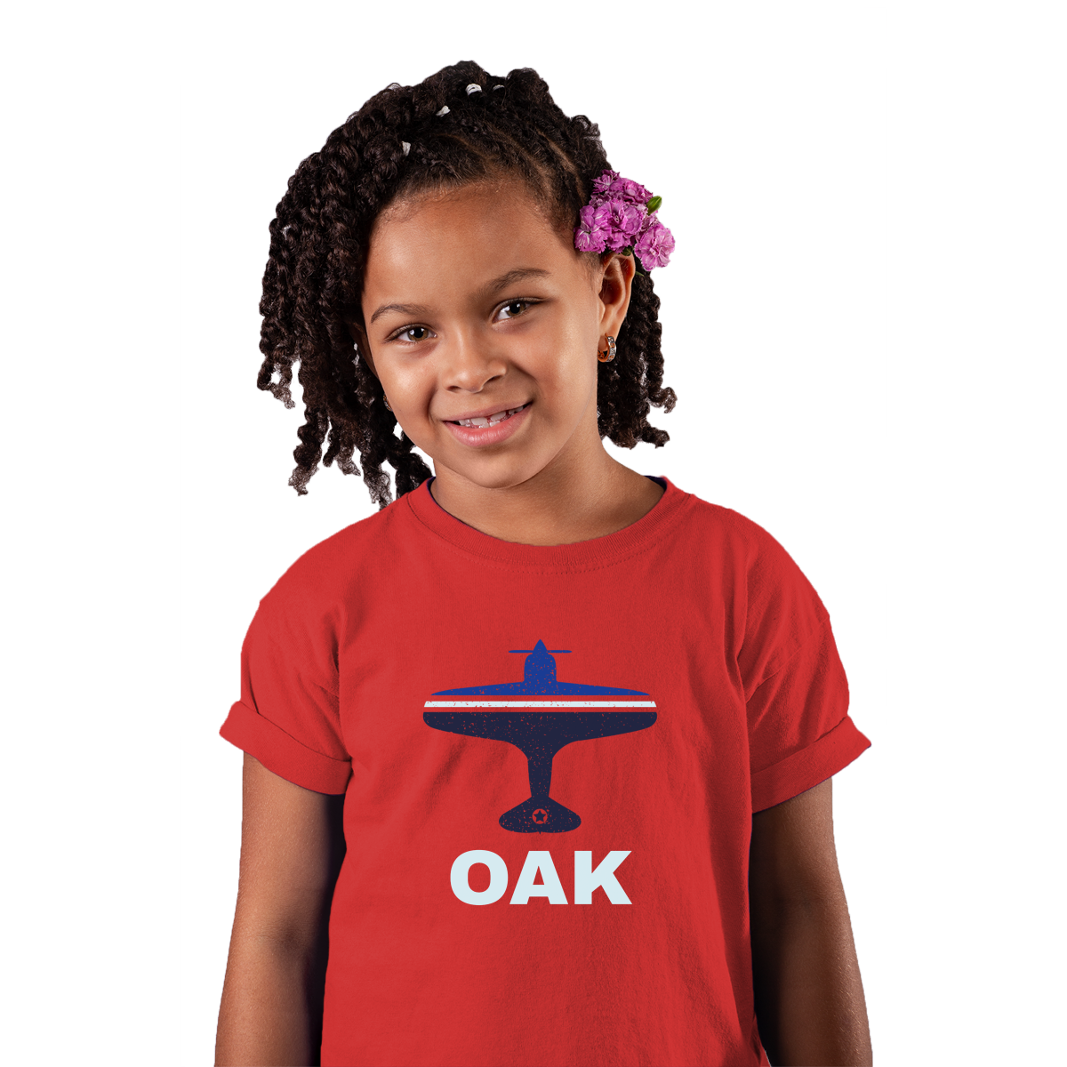Fly Oakland OAK Airport Kids T-shirt | Red