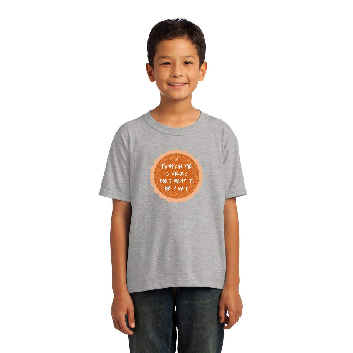 Pumpkin Pie Kids T-shirt | Gray