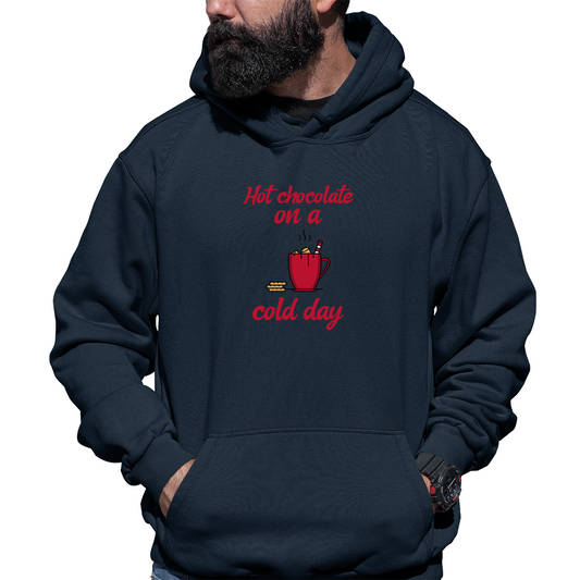 Hot Chocolate on a Cold Day Unisex Hoodie | Navy