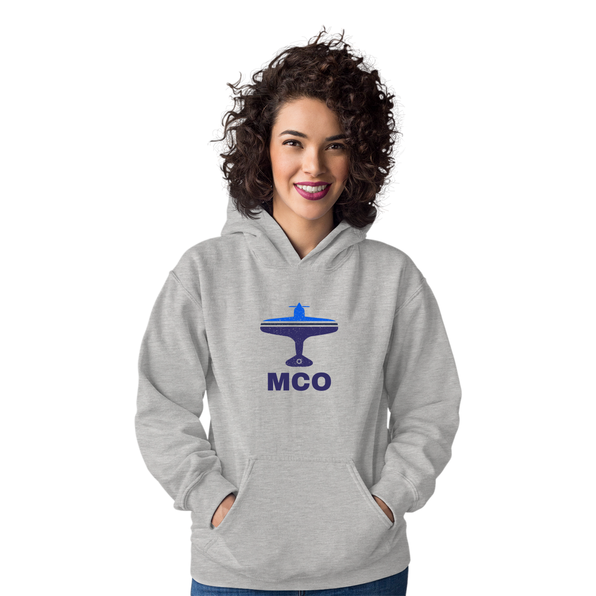 Fly Orlando MCO Airport Unisex Hoodie | Gray