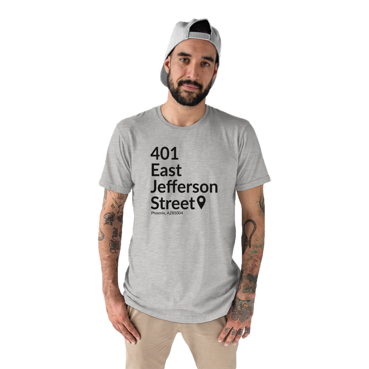 Arizona Baseball Stadium Men's T-shirt | Gray