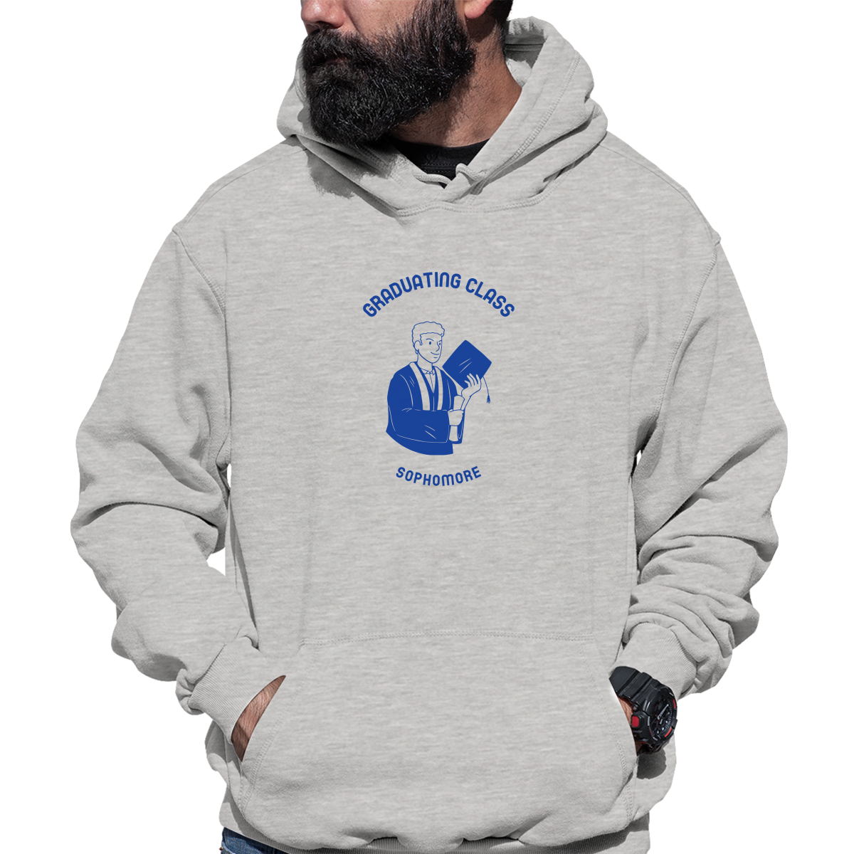 Graduating Class Sophomore Unisex Hoodie | Gray