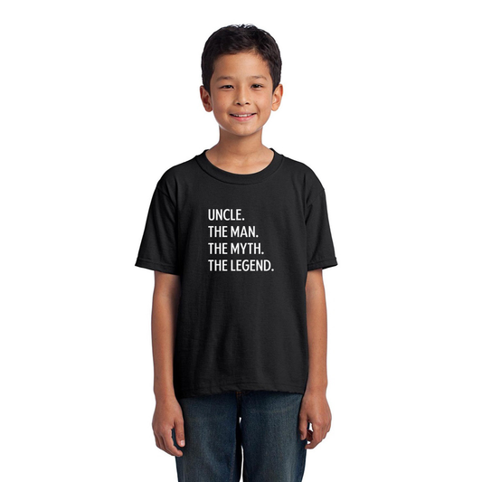 Uncle The Man The Myth The Legend Toddler T-shirt | Black