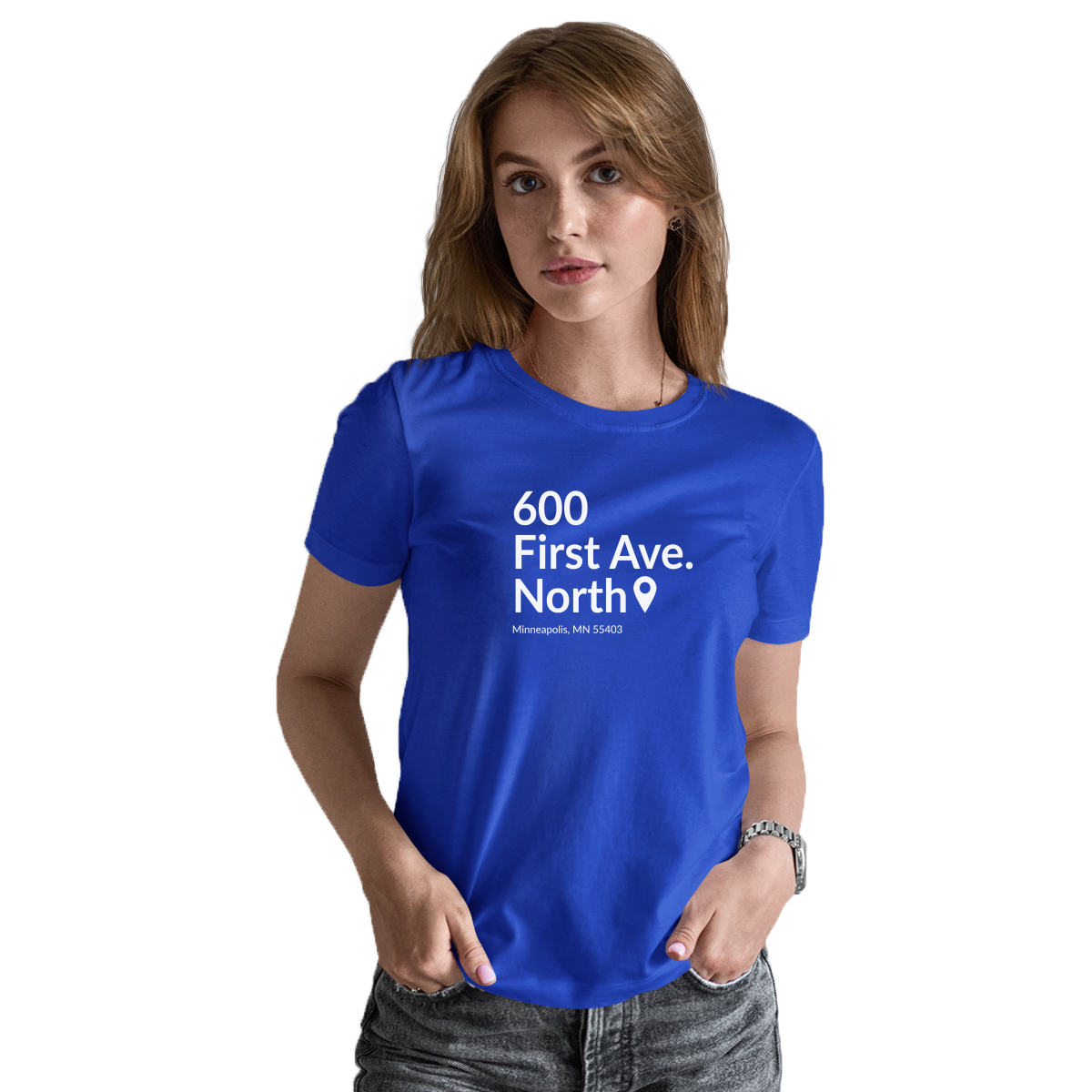 Minnesota Basketball Stadium Women's T-shirt | Blue