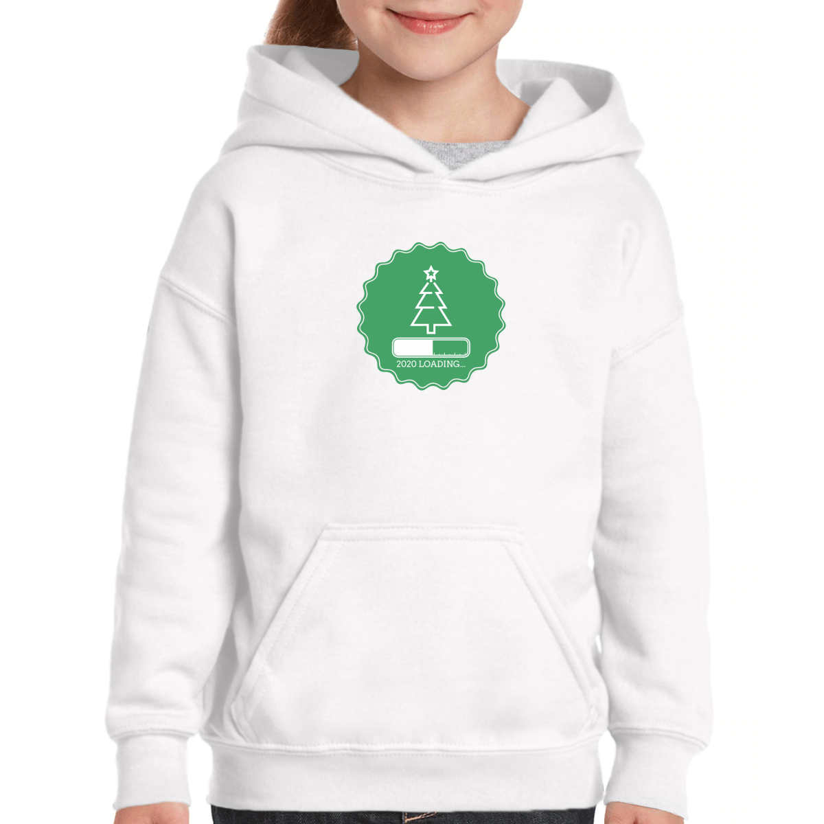 2021 Loading Kids Hoodie | White