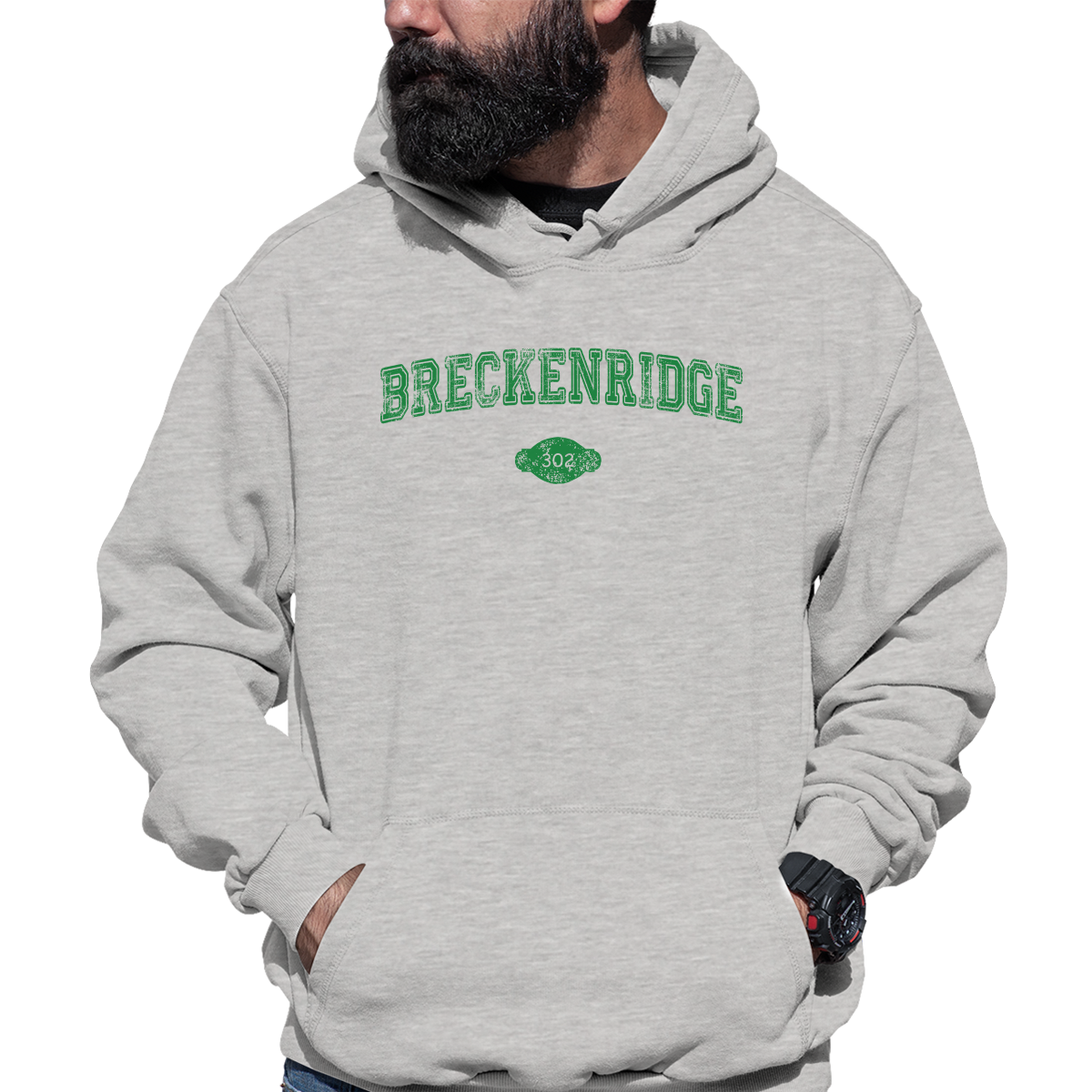 Breckenridge 1880 Represent Unisex Hoodie | Gray