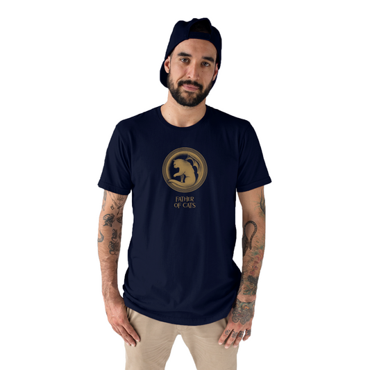 Father of Cats Men's T-shirt | Navy