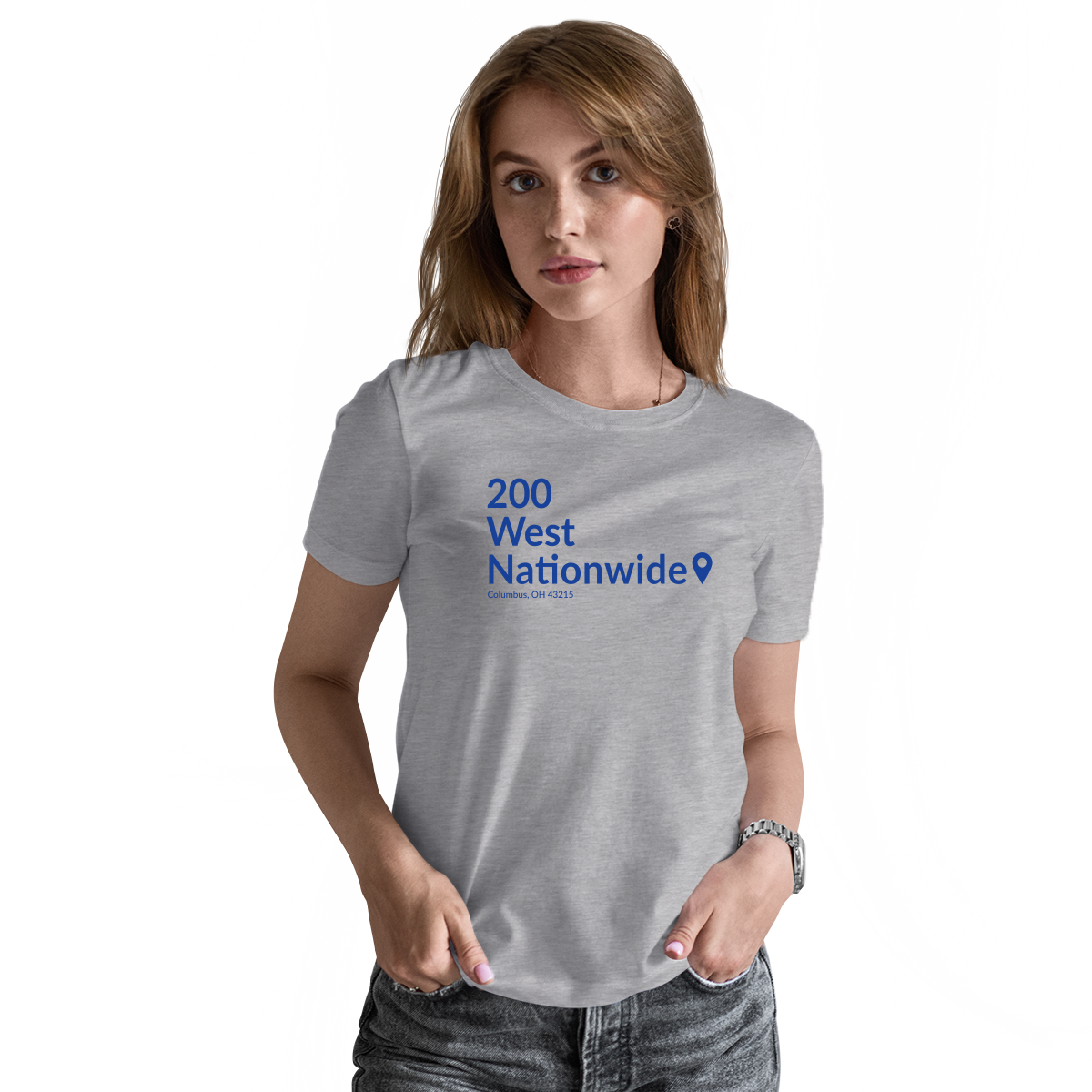 Columbus Hockey Stadium Women's T-shirt | Gray