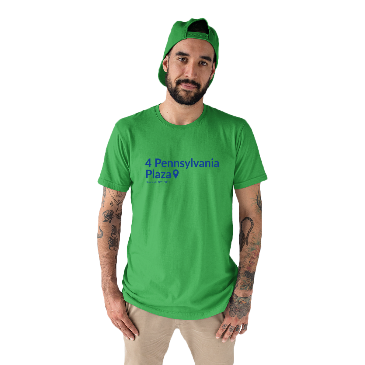 New York Basketball Stadium Men's T-shirt | Green