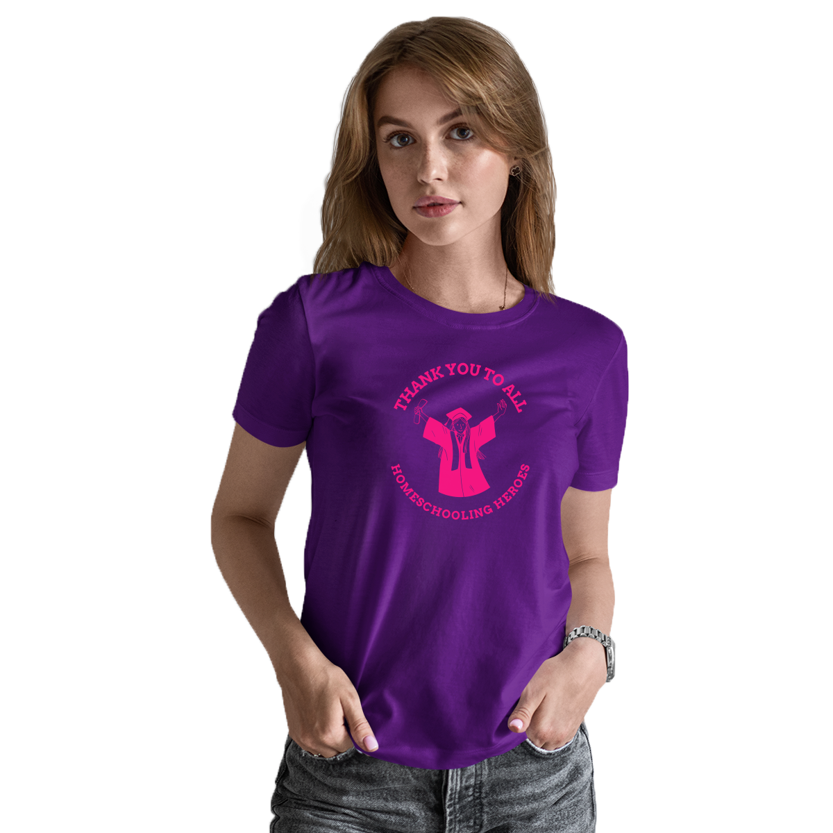 School-1 Women's T-shirt | Purple