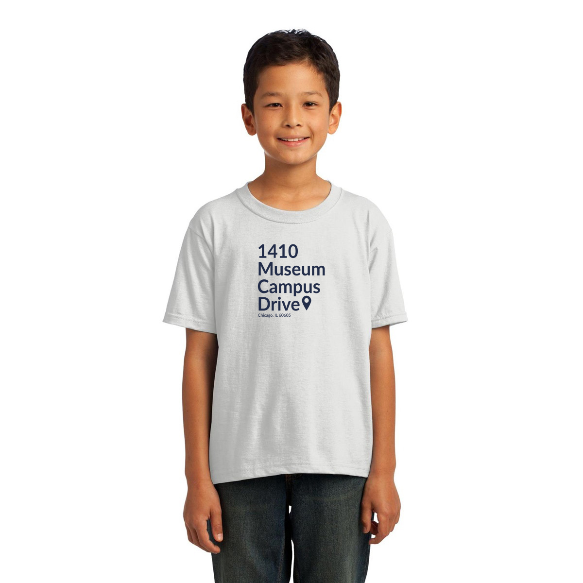 Chicago Football Stadium Kids T-shirt | White