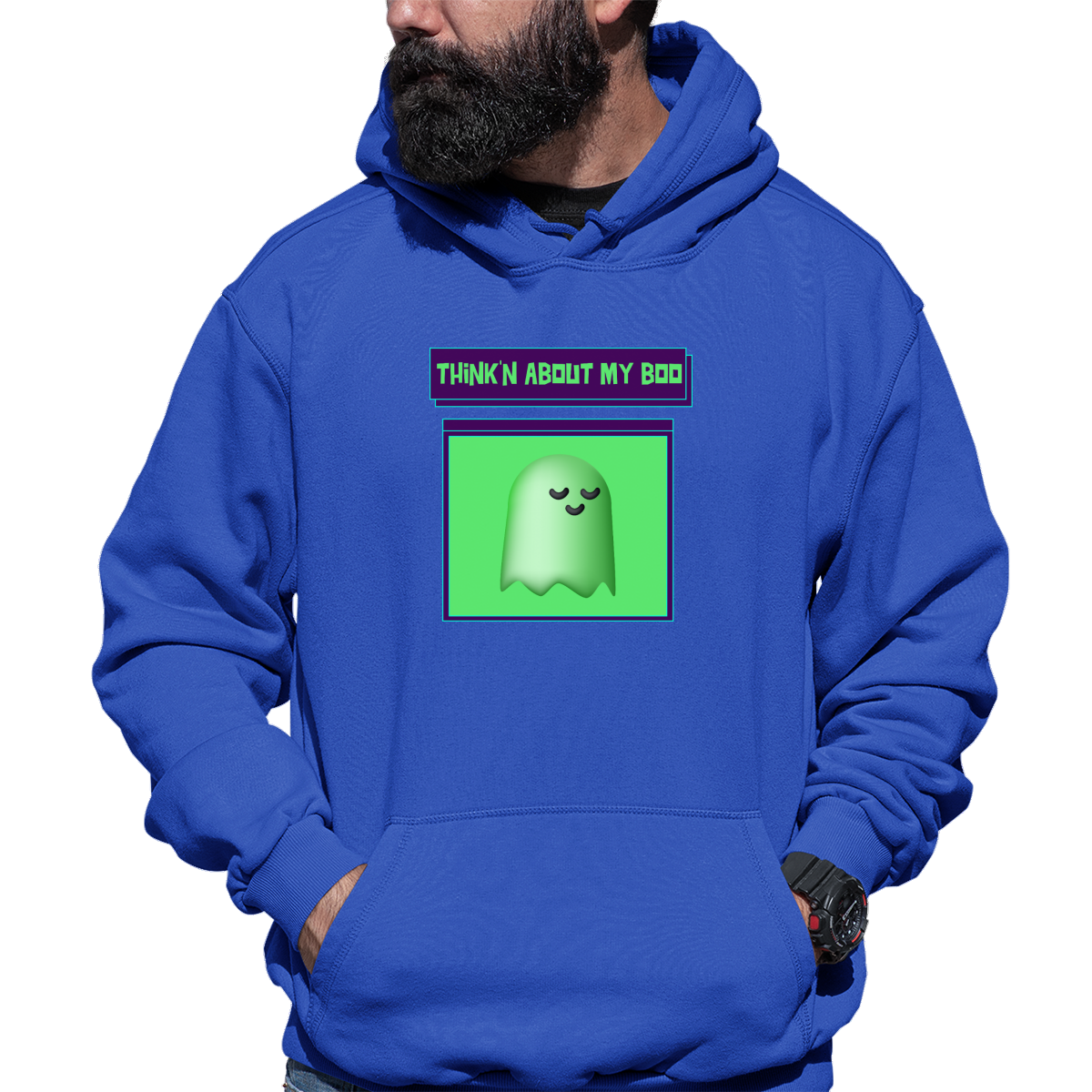 Think'n About My Boo Unisex Hoodie | Blue