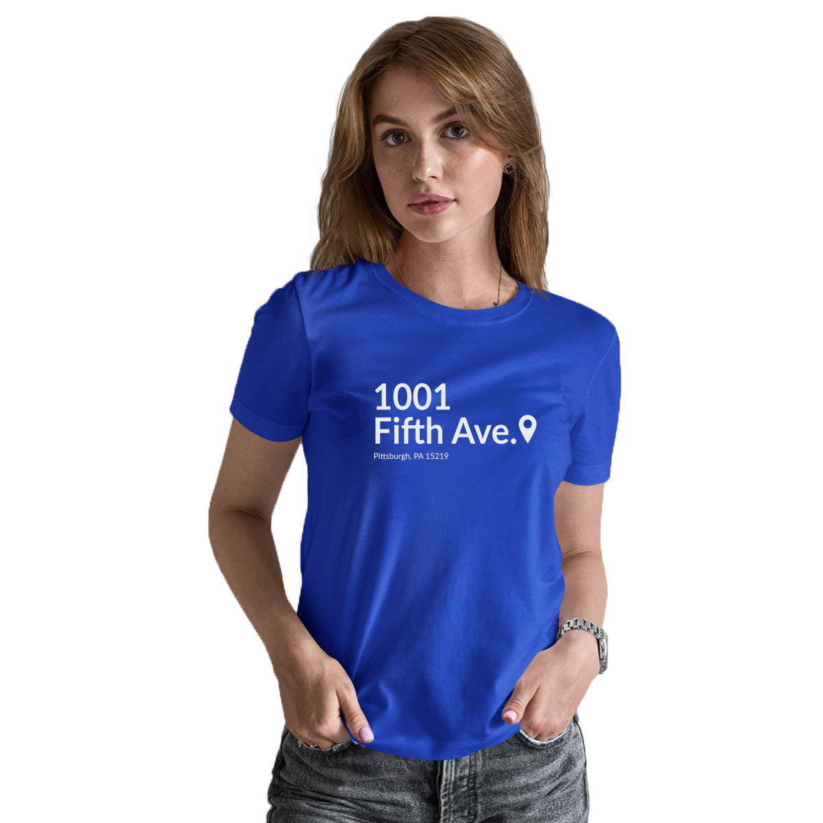 Pittsburgh Hockey Stadium Women's T-shirt | Blue