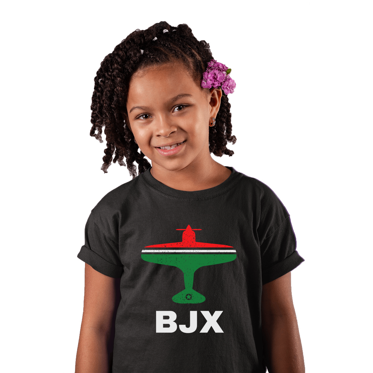 FLY Guanajuato BJX Airport Kids T-shirt | Black