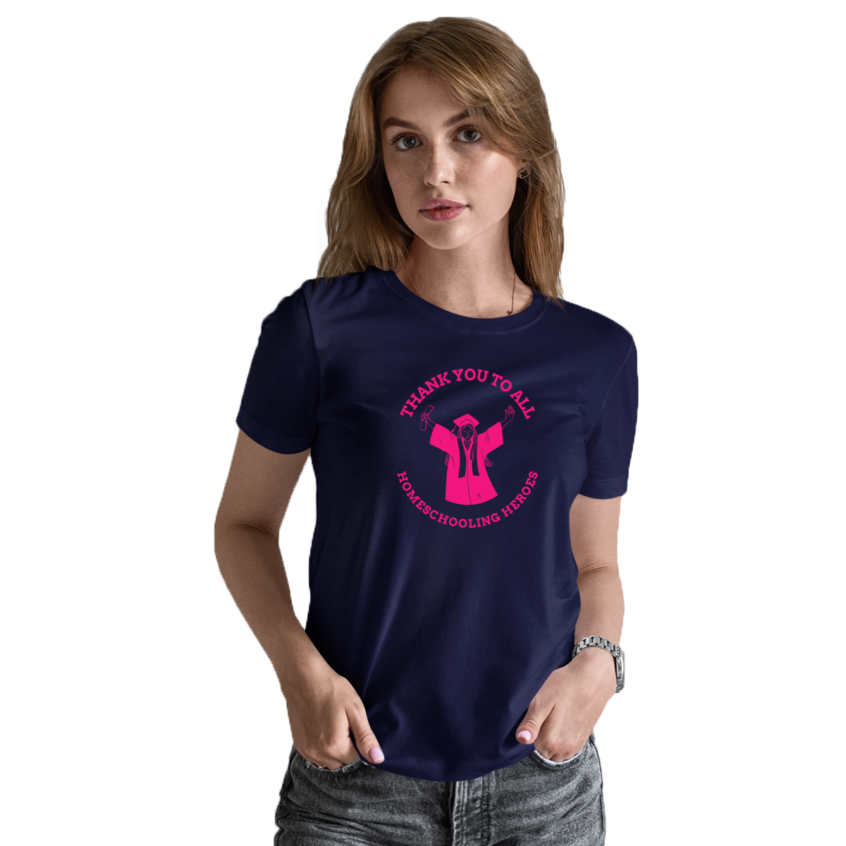 School-1 Women's T-shirt | Navy