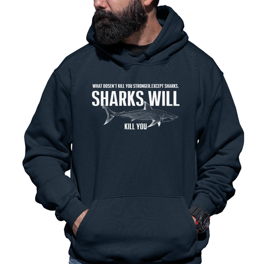 Sharks Unisex Hoodie | Navy