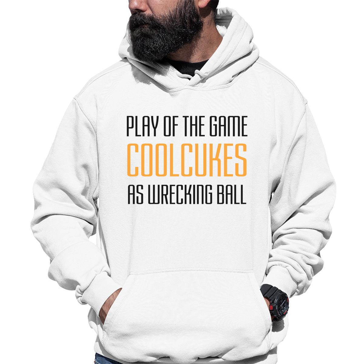 Play of the Game Unisex Hoodie | White
