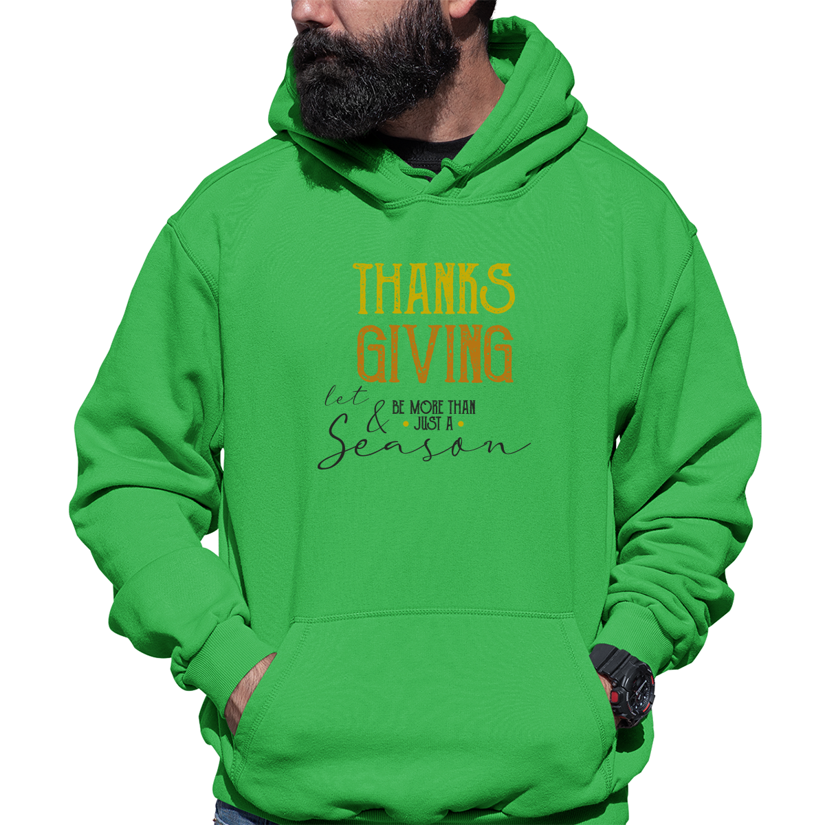Thanks and Giving  Unisex Hoodie | Green