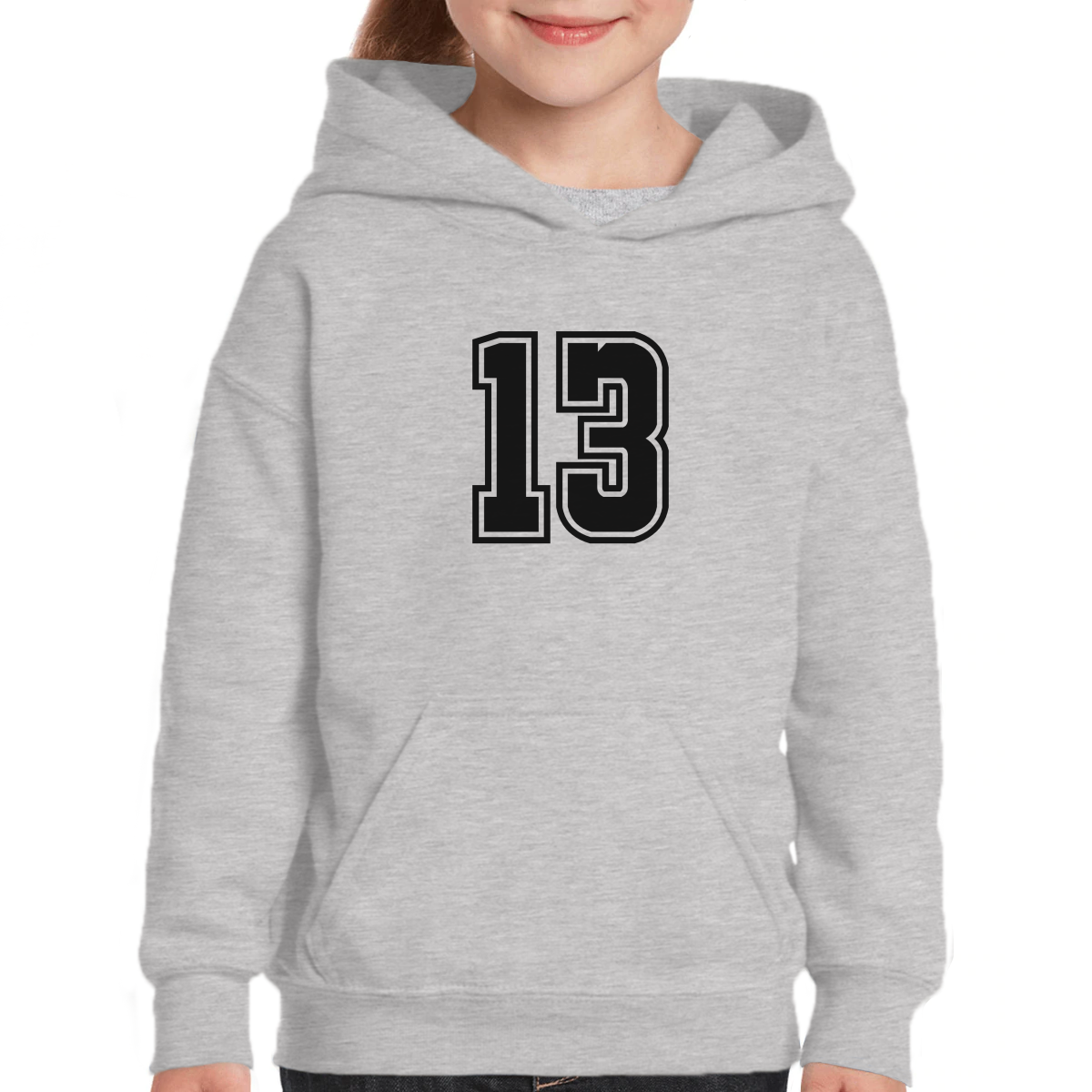 13 QUARANTEEN Kids Hoodie | Gray