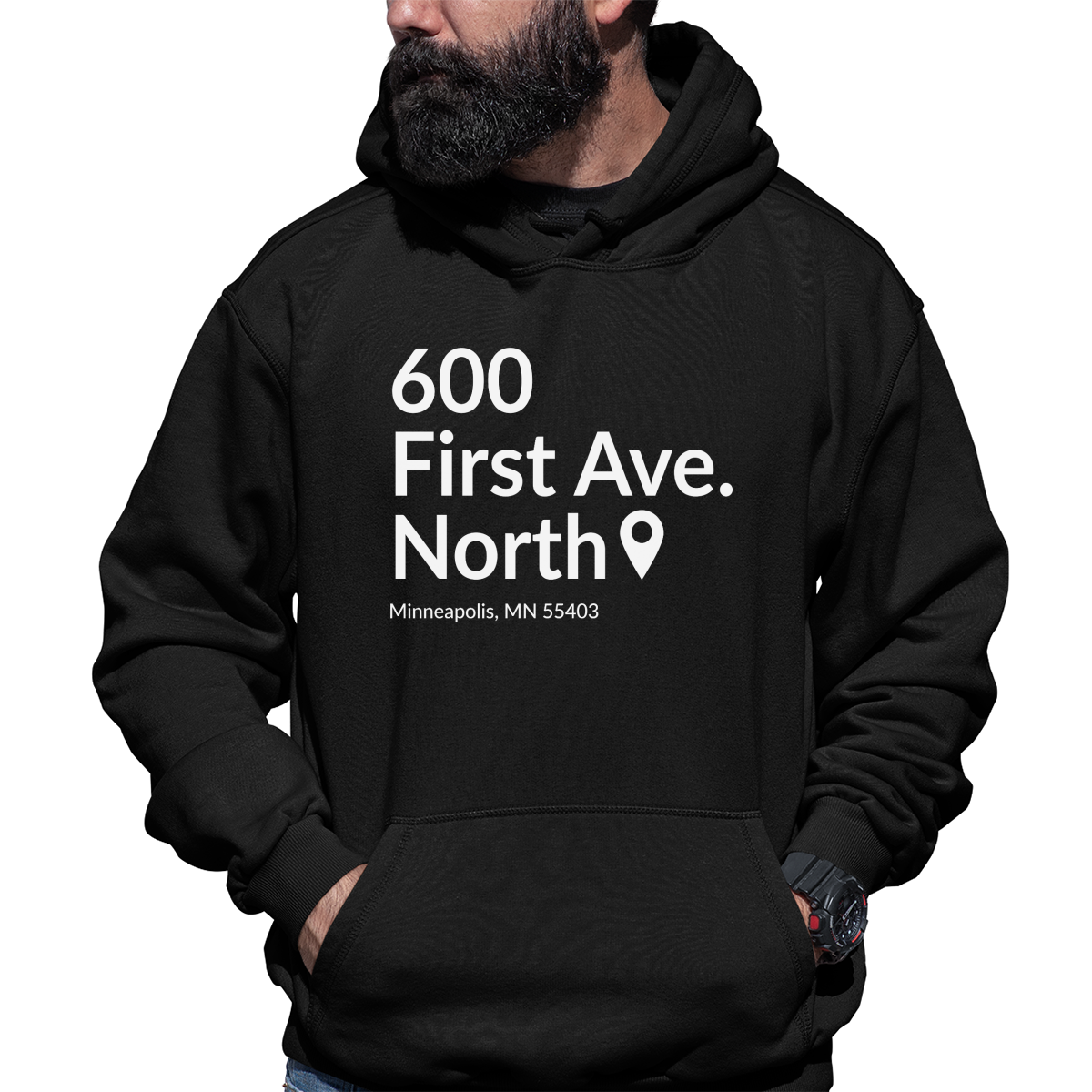 Minnesota Basketball Stadium Unisex Hoodie | Black