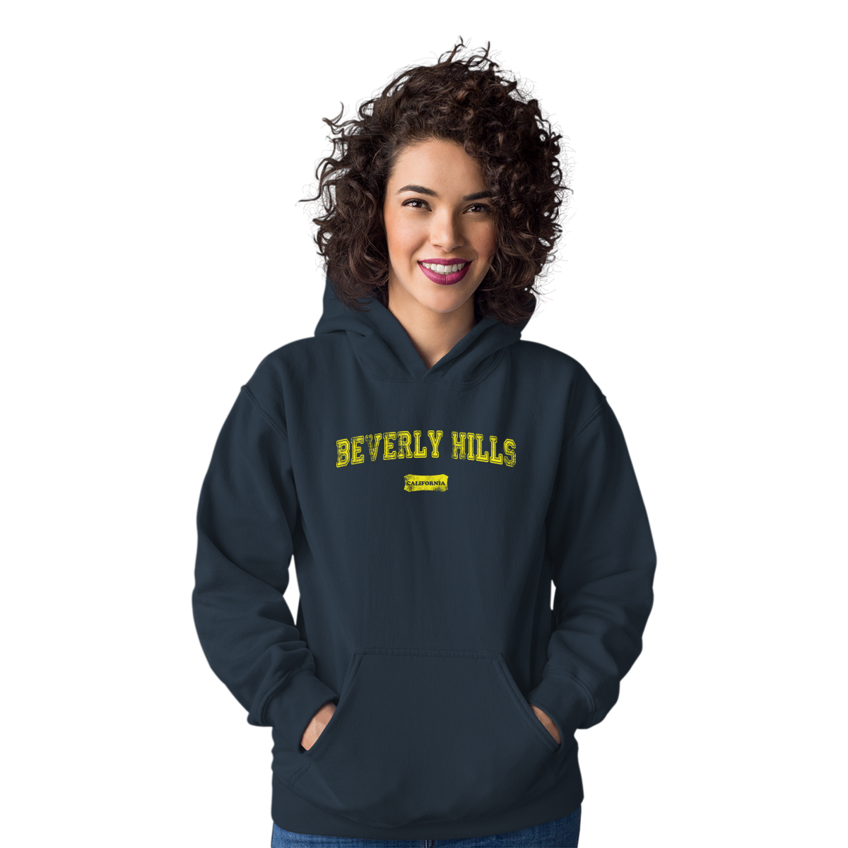 Beverly Hills Represent Unisex Hoodie | Navy