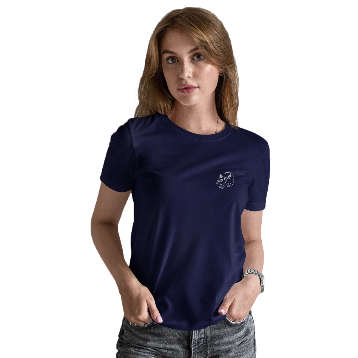 Bull Terrier  Women's T-shirt | Navy