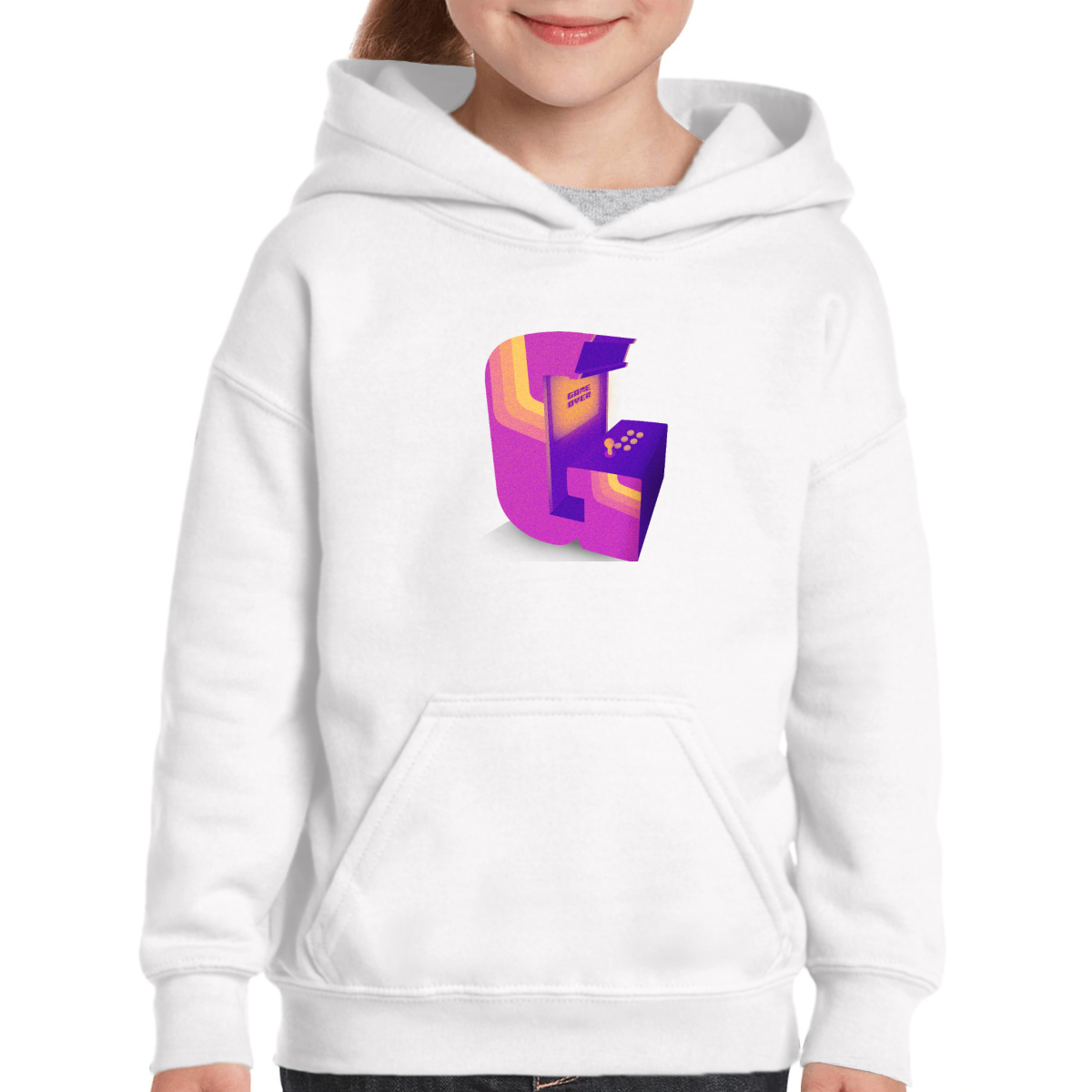 Game Over Kids Hoodie | White