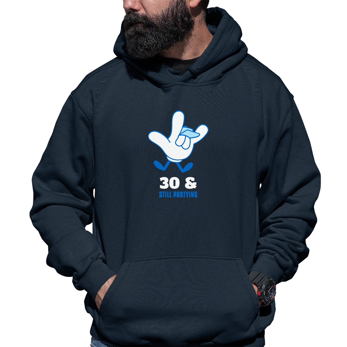 Thirty and Still Partying  Unisex Hoodie | Navy