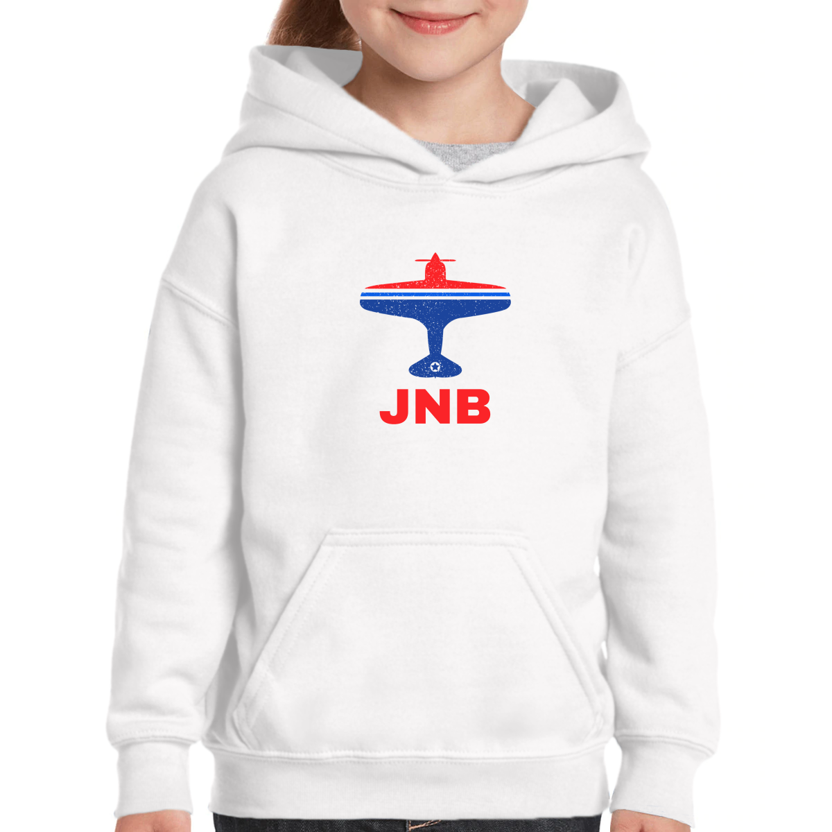 Fly Johannesburg JNB Airport Kids Hoodie | White