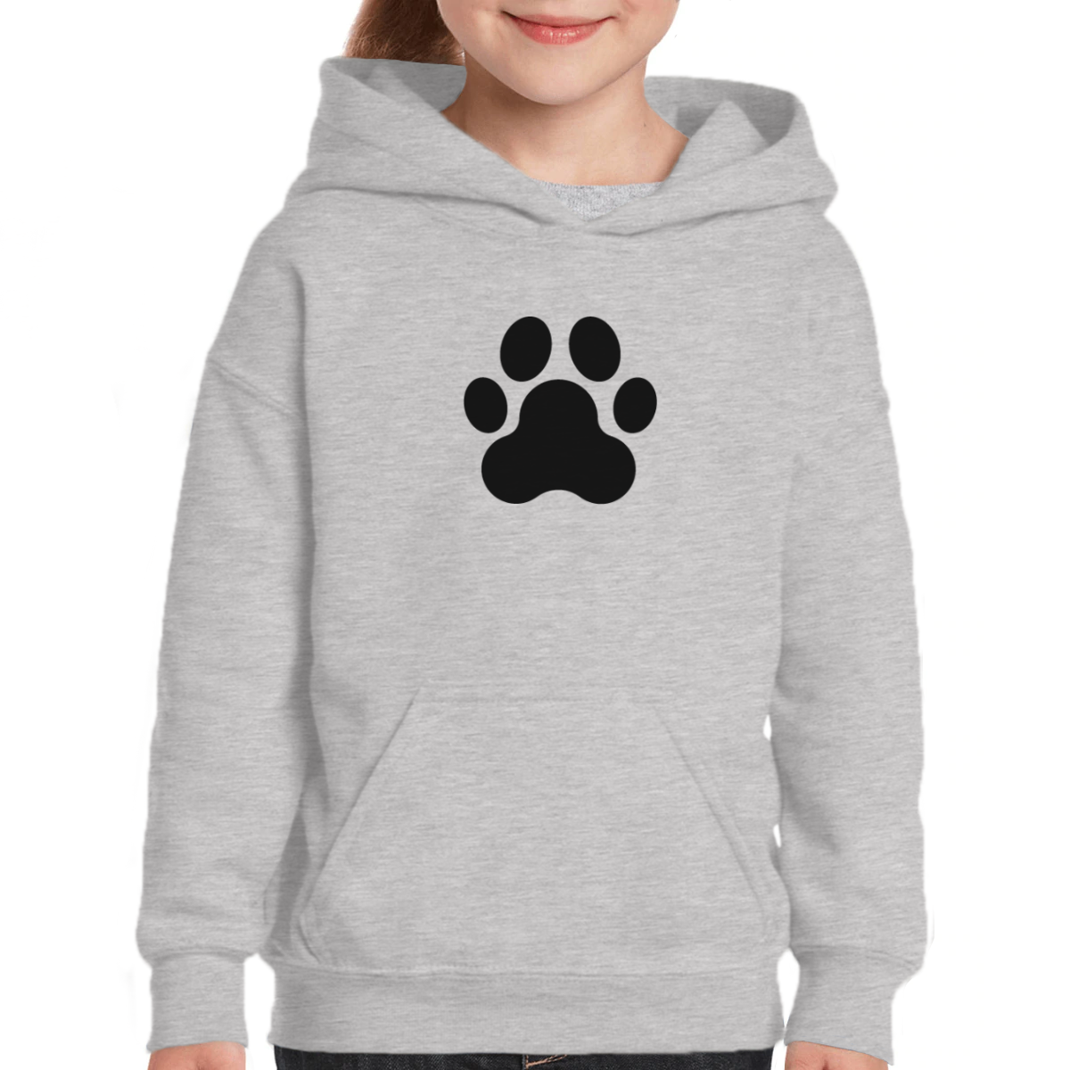 Paw Kids Hoodie | Gray