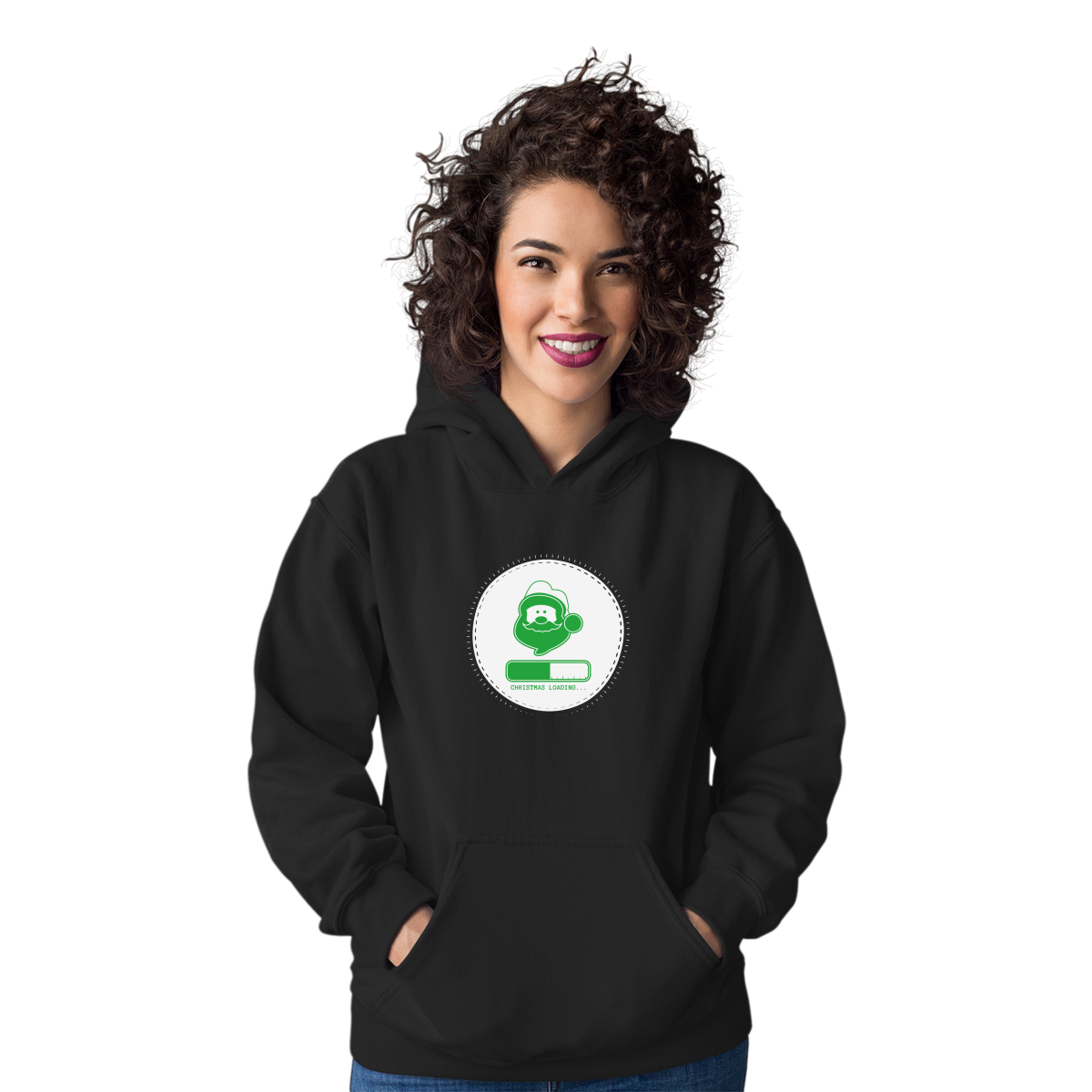 Christmas Loading Unisex Hoodie | Black
