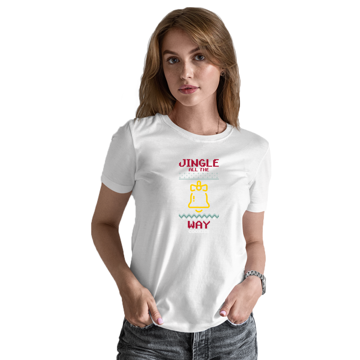 Jingle All the Way! Women's T-shirt | White