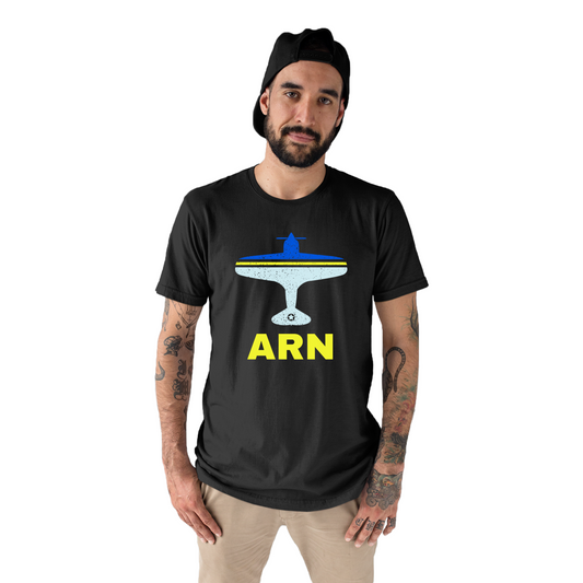 Fly Stockholm ARN Airport  Men's T-shirt | Black