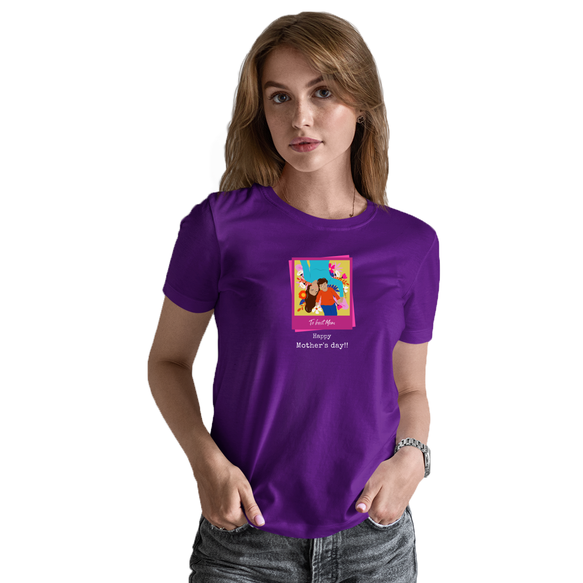 To Best Mom Women's T-shirt | Purple