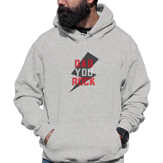 Dad you rock Unisex Hoodie | Gray