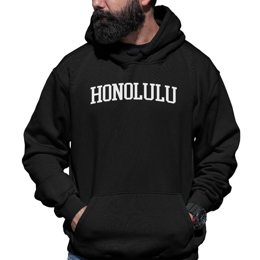 Honolulu Unisex Hoodie | Black