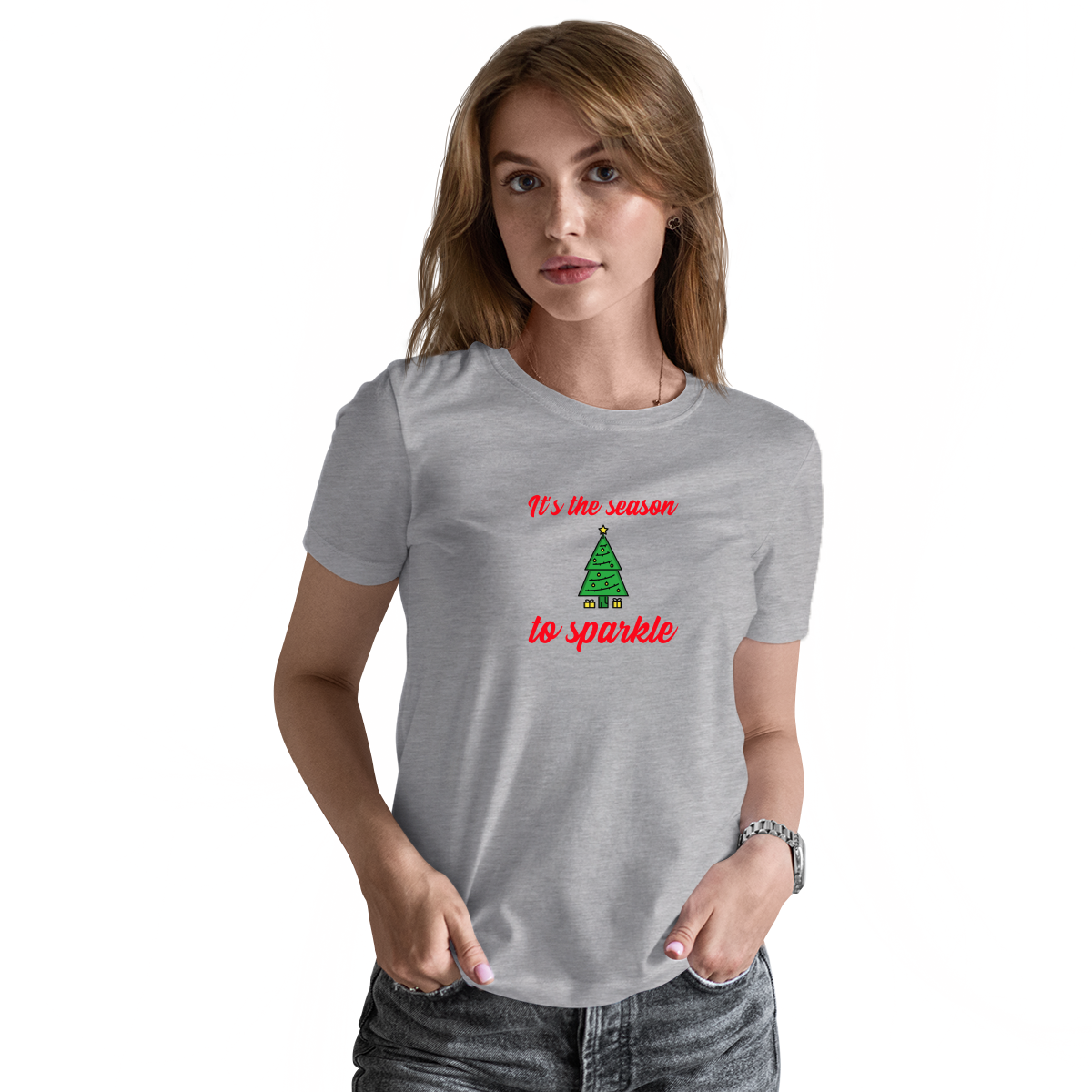 It is the Season to Sparkle Women's T-shirt | Gray