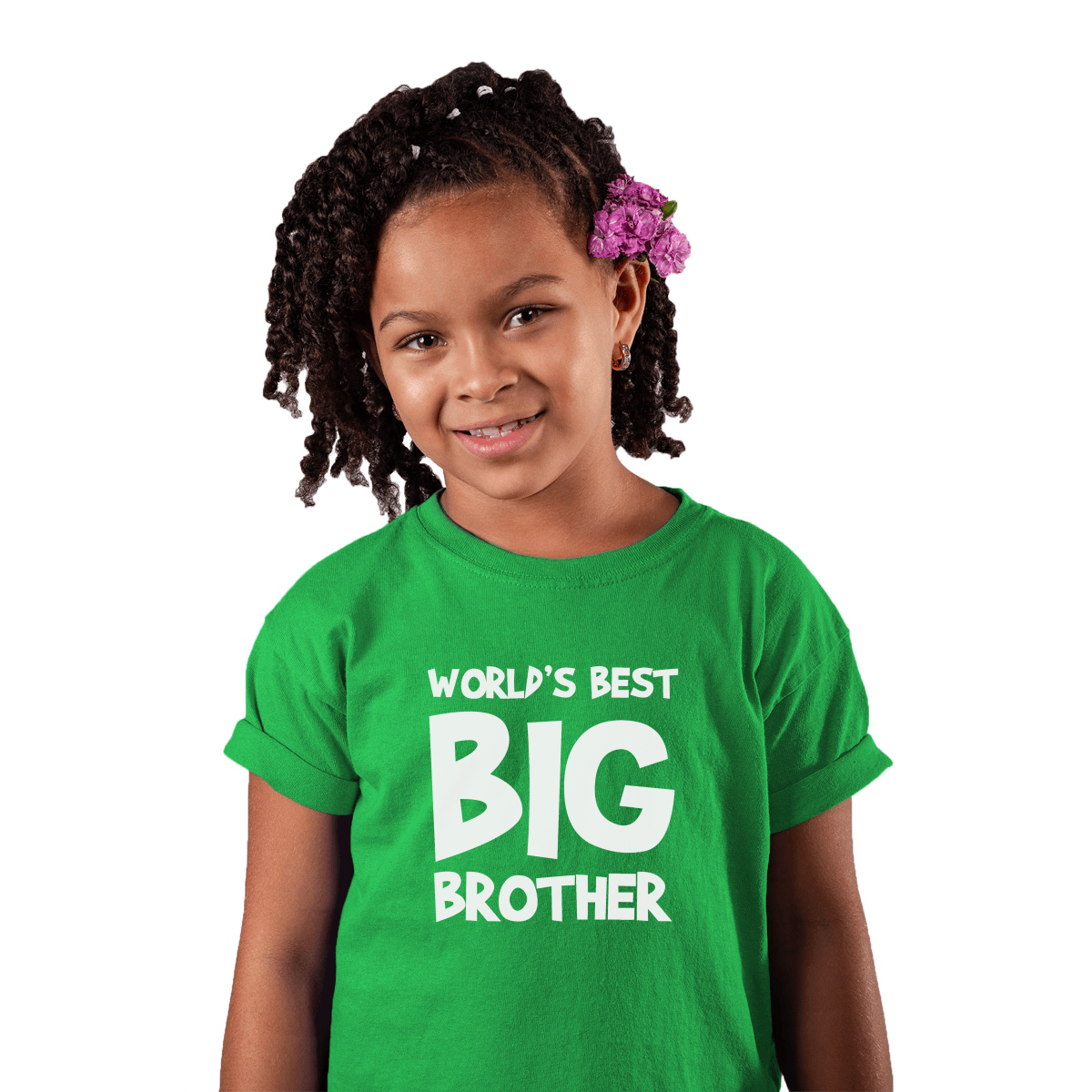 World's Best Big Brother Kids T-shirt | Green