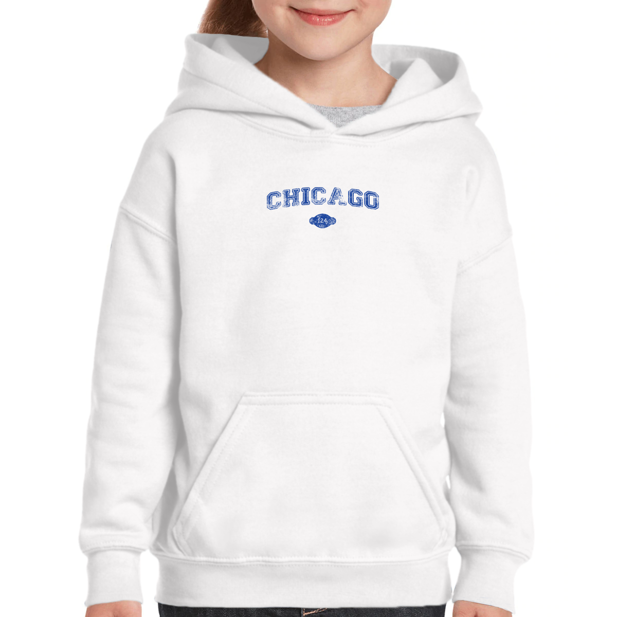 Chicago 1837 Represent Kids Hoodie | White
