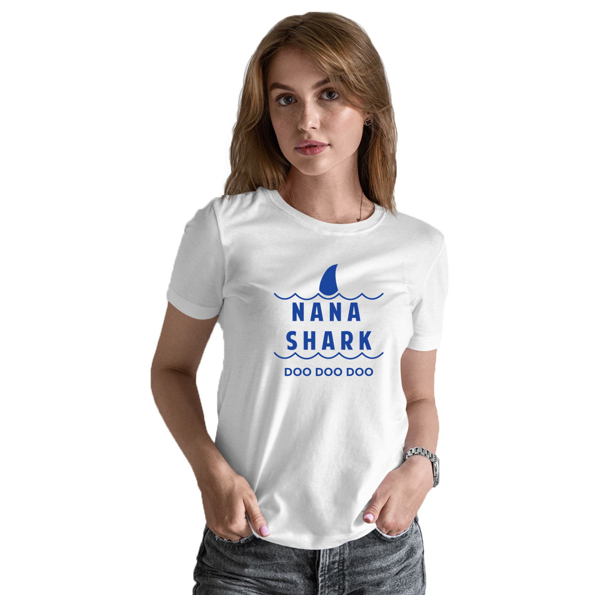Nana Shark Women's T-shirt | White