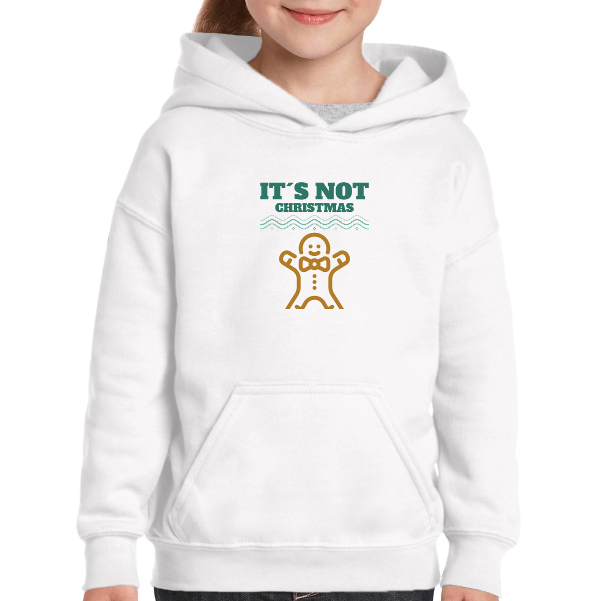 It's Not Christmas Without Cookies Kids Hoodie | White