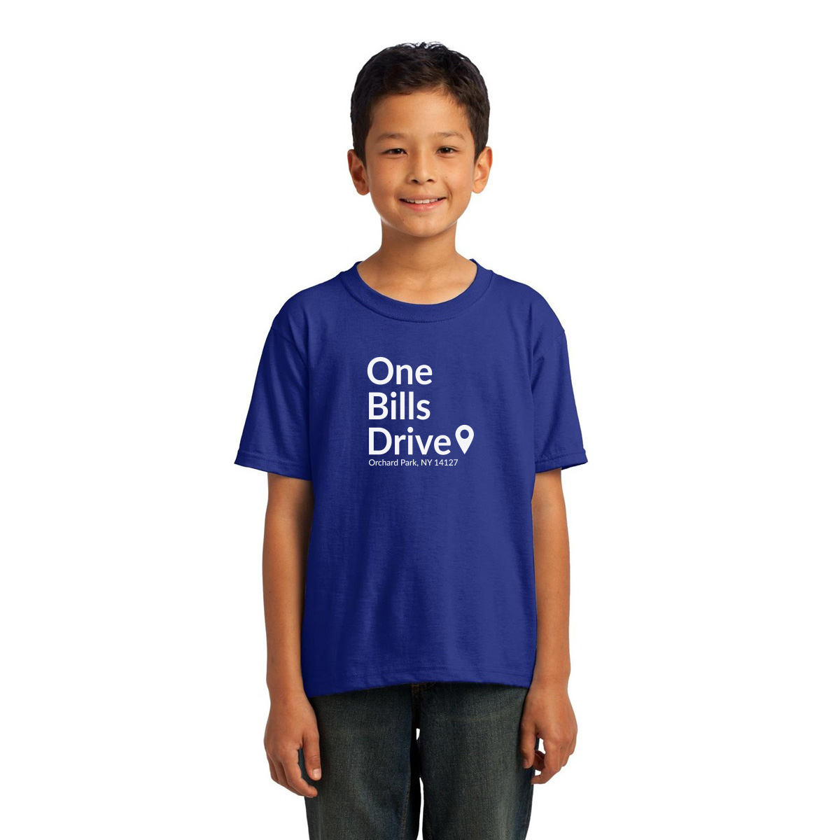 Buffalo Football Stadium  Kids T-shirt | Blue