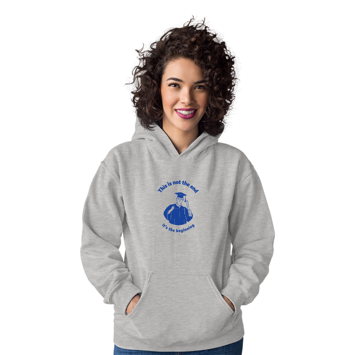 This Is Not The End It's The Beginning Unisex Hoodie | Gray