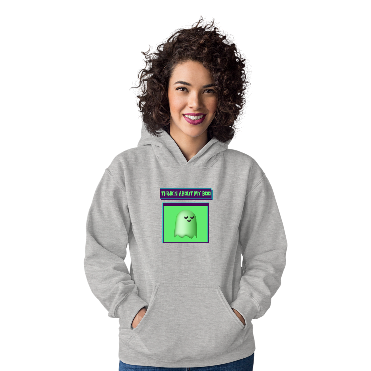 Think'n About My Boo Unisex Hoodie | Gray
