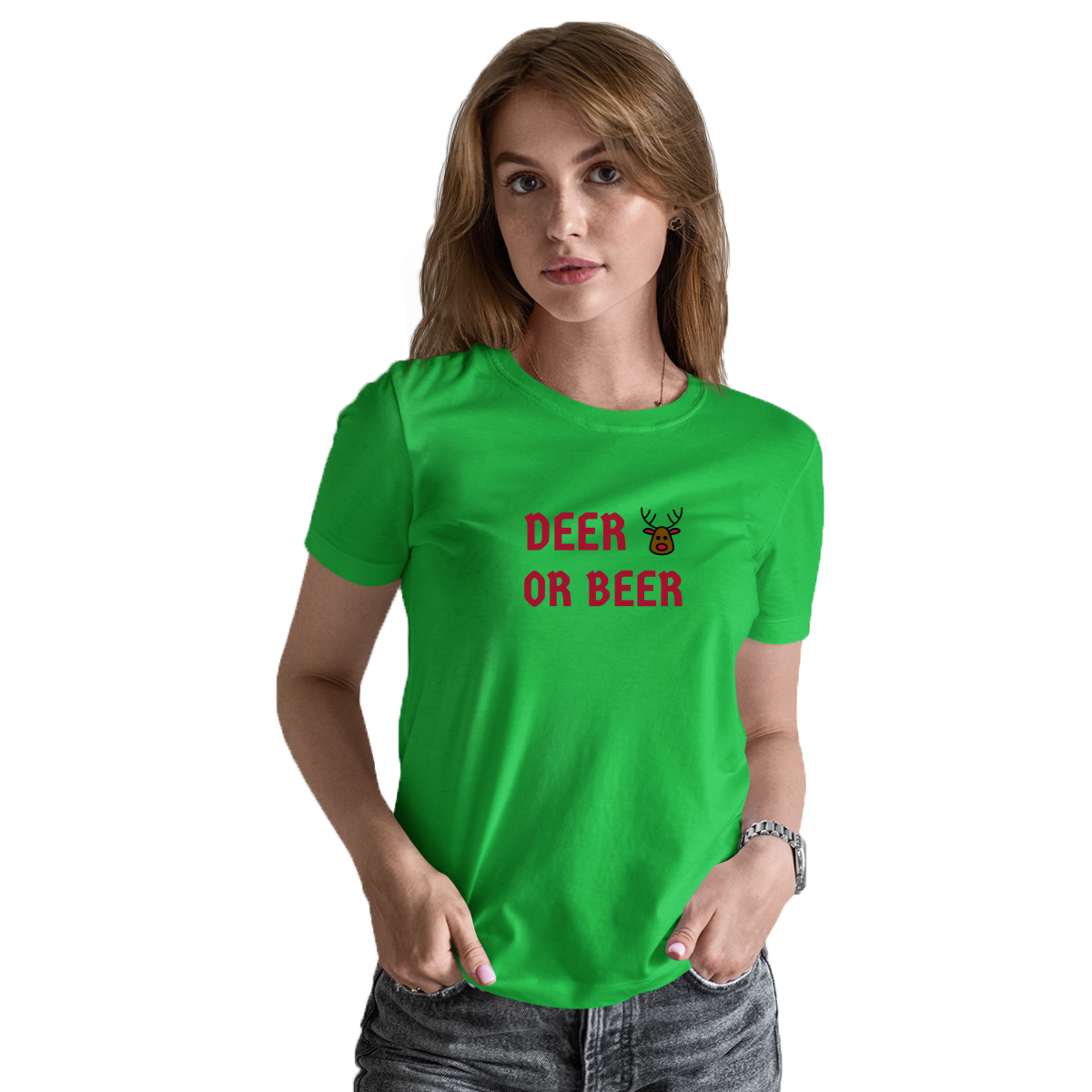 I Don't Have a Red Nose Women's T-shirt | Green
