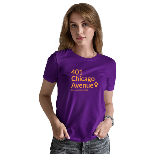 Minnesota Football Stadium Women's T-shirt | Purple