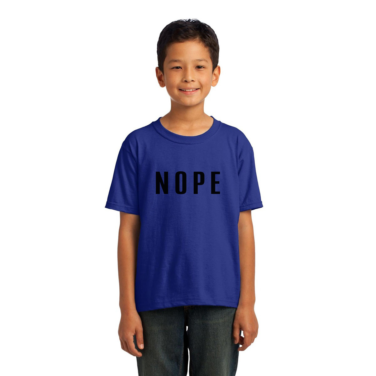 Nope Kids T-shirt | Blue
