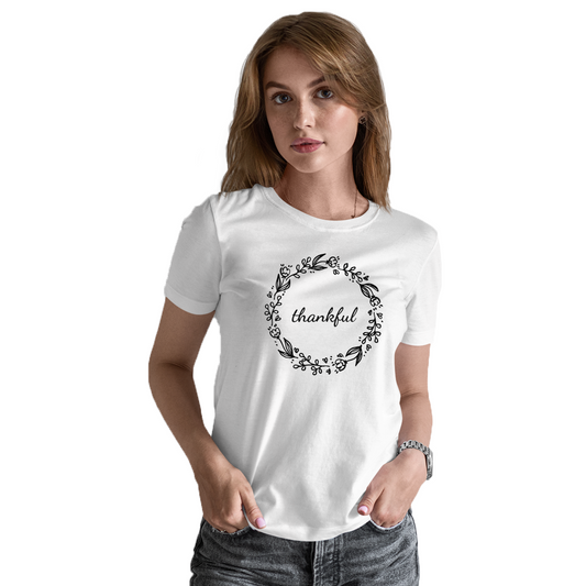 Thankful Women's T-shirt | White