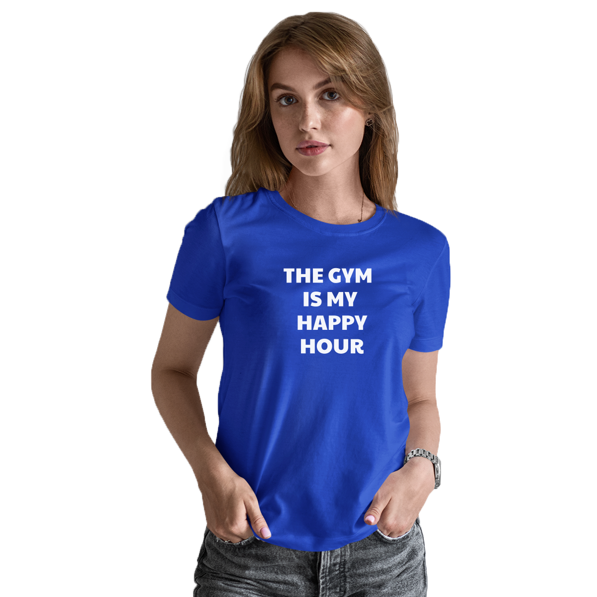 The Gym is my happy hour Women's T-shirt | Blue