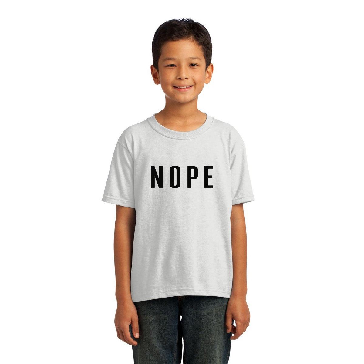 Nope Kids T-shirt | White